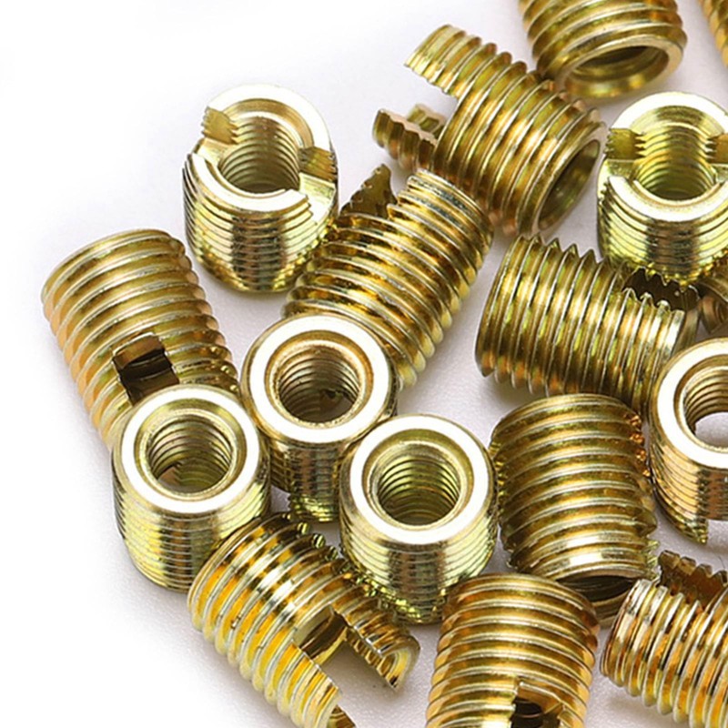 20Pcs 302 Carbon Steel Self-Tapping Thread Insert Screw Bushing Repairing