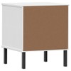 TREATLIFE HOME Maximize Storage with White Bedside Cabinet, Solid Pine