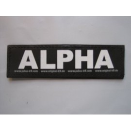 Alpha (Small) Package of 2 Labels for K9 Harnesses