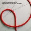 Fafeicy Woodworking Profiling Strip,PC Red Flexible Curve Template Guide Chain