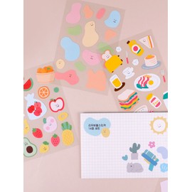 Lee Hoon (self-produced product) Lihoon Illustration Removable Sticker Set of 14 Airpod Stickers Diary Decoration Small Deco Dakku Polkku Illustration Removable Sticker Set of 14 / 리훈 일러스트 리무버블 스티커 14종 세트 에어팟스티커 다이어리 꾸미기 스몰데코 다꾸 폴꾸 일러스트 리무버블 스티커 14종 세트