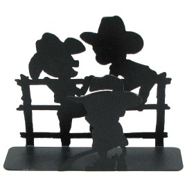 IWGAC Cowboy Napkin/Letter Holder Home Garden Rustic Cabin Decor Western Style