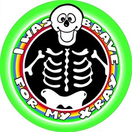 144 X-Ray Bravery Award 30 mm Reward Stickers for Nurses, Doctors or Dentists