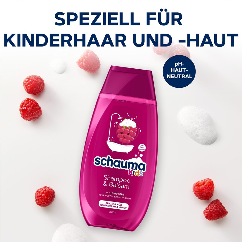 Schauma Schwarzkopf Kids Shampoo & Balm Raspberry (3 x 250