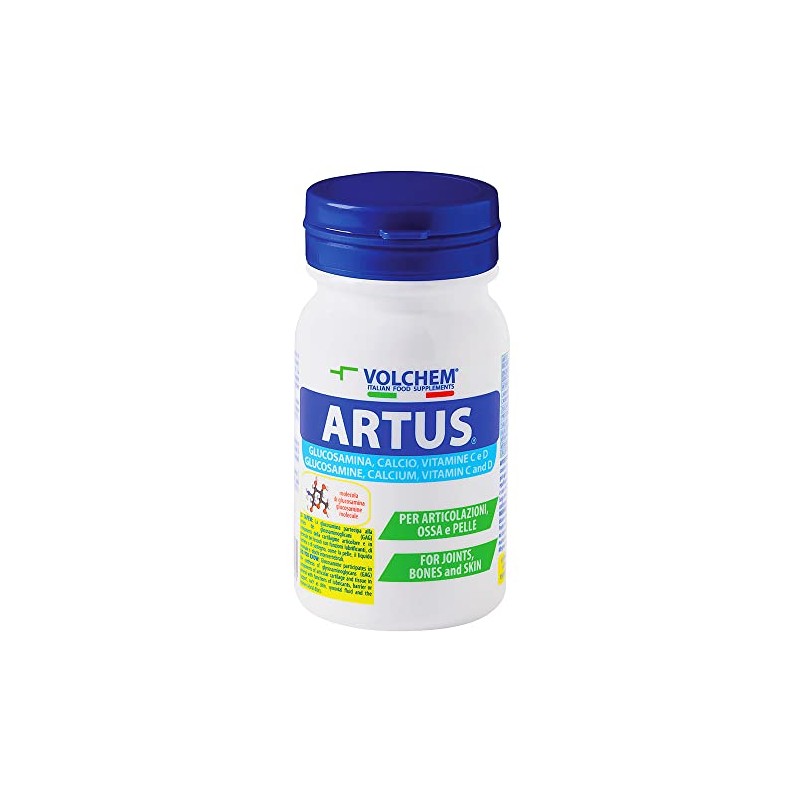 Volchem Artus, Integratore Alimentare con Glucosamina, Vitamina C, Vitamina D3