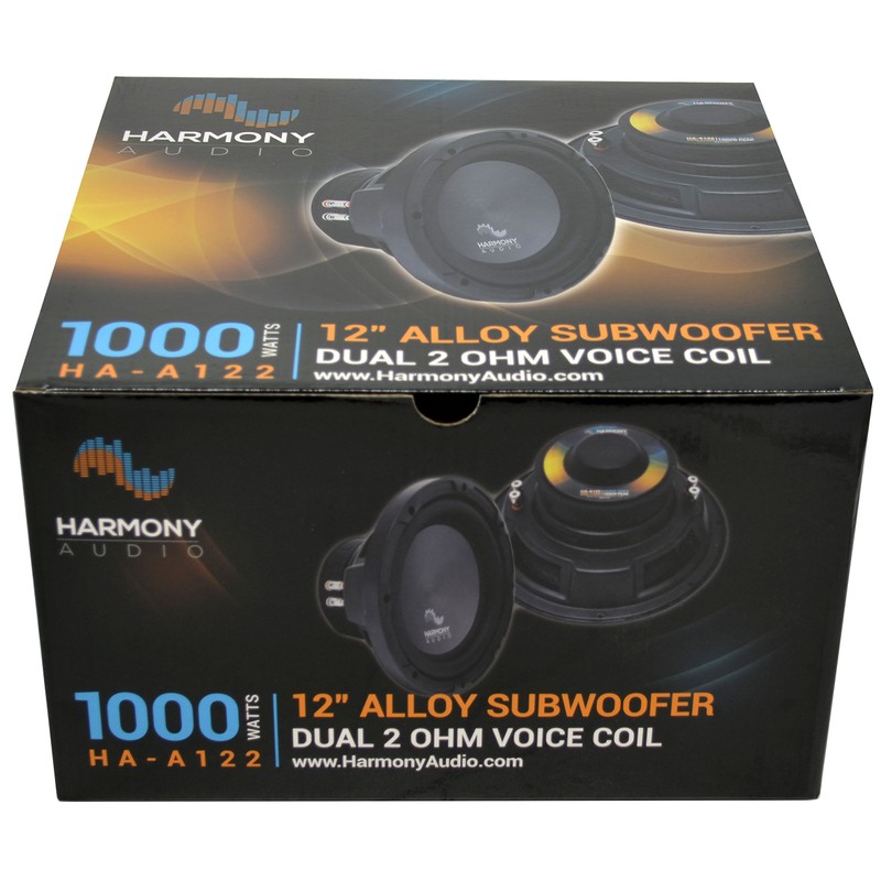 Harmony Audio HA-A122 Car Stereo Alloy Series 12" Sub 1000W