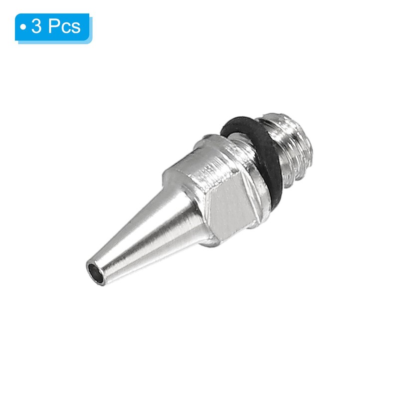 PATIKIL 3pcs 0.5mm Airbrush Nozzle Copper Nozzle Replacement Parts for