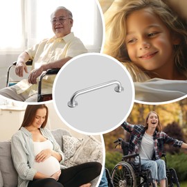 AmazerBath Grab Bars for Bathtubs and Showers Anti Slip, 24" L x 1.25" D, Handicap Grab bar Stainless Steel, Shower Grab Bars for Seniors, Bathtub Handle Grab Bars for Bathroom Holds 500LBS