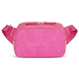 Expatrié Women's Shoulder Bag - Fleur - Elegant Crossbody Bag Made of PU Leather - Small Handbag for Going Out Celebrations Leisure - One Size, pink