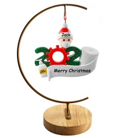YEARCHY Hanging Ornament Display Rack Stand Hook Chrismas Ornament Party Decoration Holder Pot Hanging Terrarium Home Office Decor Hanger (1, Gold)