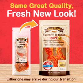 Gootoe Turkey Tendon Dog Treats – 100% USA-Sourced, Natural Snack, Premium Training Chews, Hypoallergenic, Reseal Value Bags, Size for Large Dogs, Rope (Large) 2 Unit/Pack