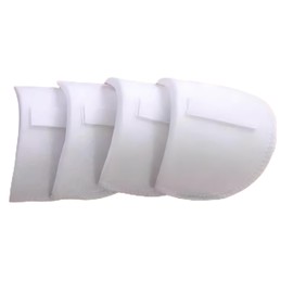 Hawfund Inserted Shoulder Pads, Thickness 1.5 cm, Breathable Foam Padding, Sewing Accessories for Blazers, Suits, T-Shirts and More, 1 Pair, White, One Size