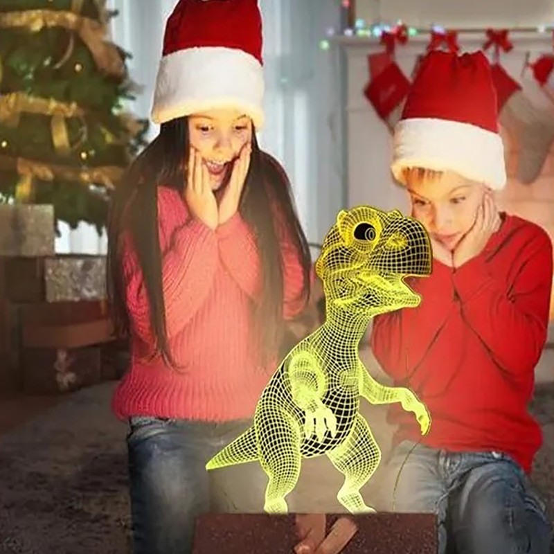 Dinosaur Series Colorful 3D Night Light LED Touch 16 Color
