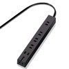 Elecom T-KM01-2620BK Power Strip Magnet, Strong 6.6 ft (2 m),