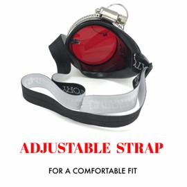 Fun Steampunk Eyewear Monocle Goggles/Rave Glasses Victorian Pirate Eyepatch BBB Red