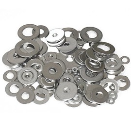 Wideskall® Zinc Plated Steel Flat Washers Set Assortment Kit 3 Size 1/2" 5/8" 11/16" - Pack of 240