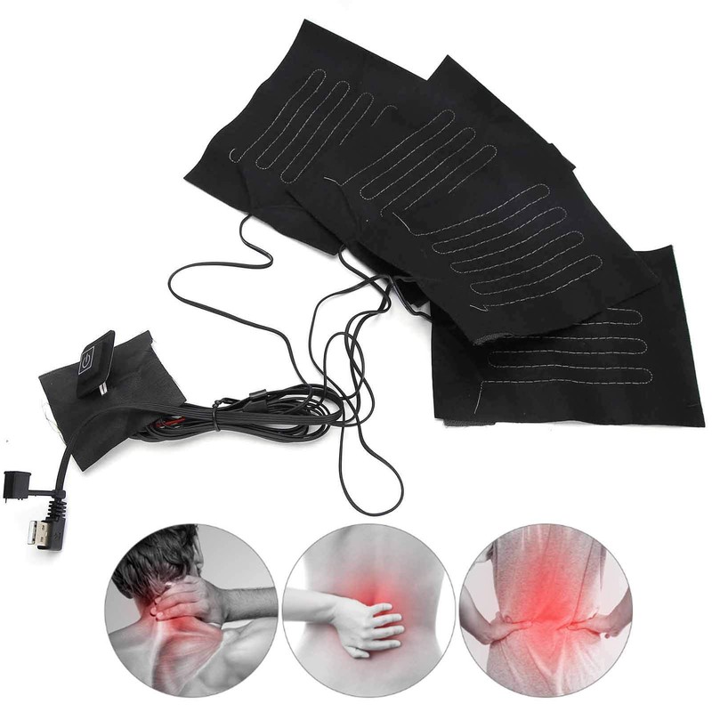 Clothes Heating Mat Vest Heat Pad Winter Electric Adjustable 3