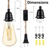 Simple Deluxe 15FT Pendant Light Cord, Suitable E26 Socket with