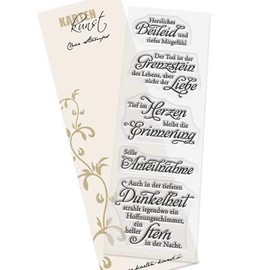 Clear Stamp Set Rubber Condolences Card Art Wise Words "Grief"