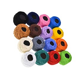 16 Embroidery Floss Roll Cotton Floss Embroidery Thread for Crochet Cross Stitch Needlepoint Hand Embroidery Random Friendship Bracelet String Color Embroidery Thread