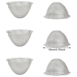 Honbay 50PCS Stainless Steel Pipe Screens Conical Design Bowl Screen Filters (3/4" 19mm for Veterans)