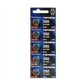 Renata #350 Silver Oxide Battery Priced Individually Sold In 5-Packs