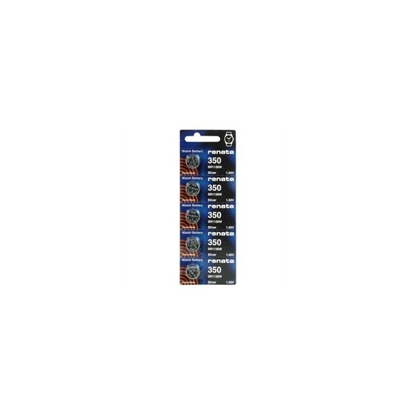 Renata #350 Silver Oxide Battery Priced Individually Sold In 5-Packs