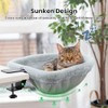 JUNSPOW Cat Desk Bed - One-Click Folding,Sunken Design & Space-Saving