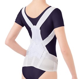 Alphax Posture Supporter, Doctor's Firm Back Belt, M-L Made in Japan