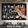 Nuxovilar Peel and Stick for Kitchen Backsplash Wallpaper, 17.72"x27.56" Glossy