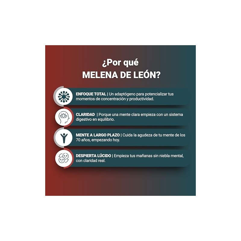 Melena de León Cápsulas 500 mg | Hongo Lions Mane