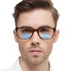 WEMOOTANTS Large Bifocal Reading Glasses 1.25 for Men Blue Light
