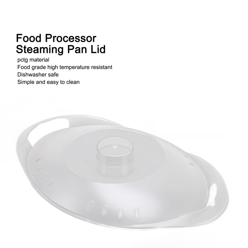 Transparent Steaming Pan Cover PCTG Heat Resistant Steaming Pan Cover