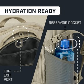 Bushnell Backpack 25L Capacity Military Tactical Backpack, Hunting Backpack, Gym Backpack. Durable & Water Resistant, EDC Day Pack