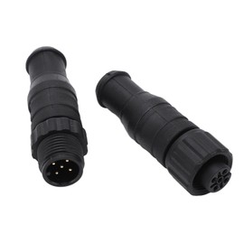 For NMEA 2000 Terminator Pair 2PCS Marine For NMEA 2000 Terminators M12 Male Female 5 Pin IP67 Waterproof For Lowrance Networks Terminator Pair For NMEA 2000