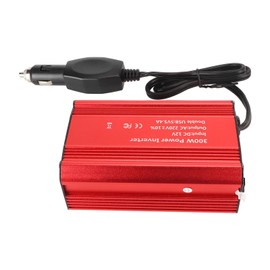 300W Car Power Inverter DC12V to 220V Portable Car Converter Adapter with 3A 2.4A Dual USB for Plug Outlet
