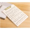 Wisyurt 2 Pack Acrylic Clipboard with Gold Clip, 8.8X12.2 A4