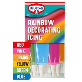 Dr. Oetker Rainbow Decorating Icing, 6 x 19g