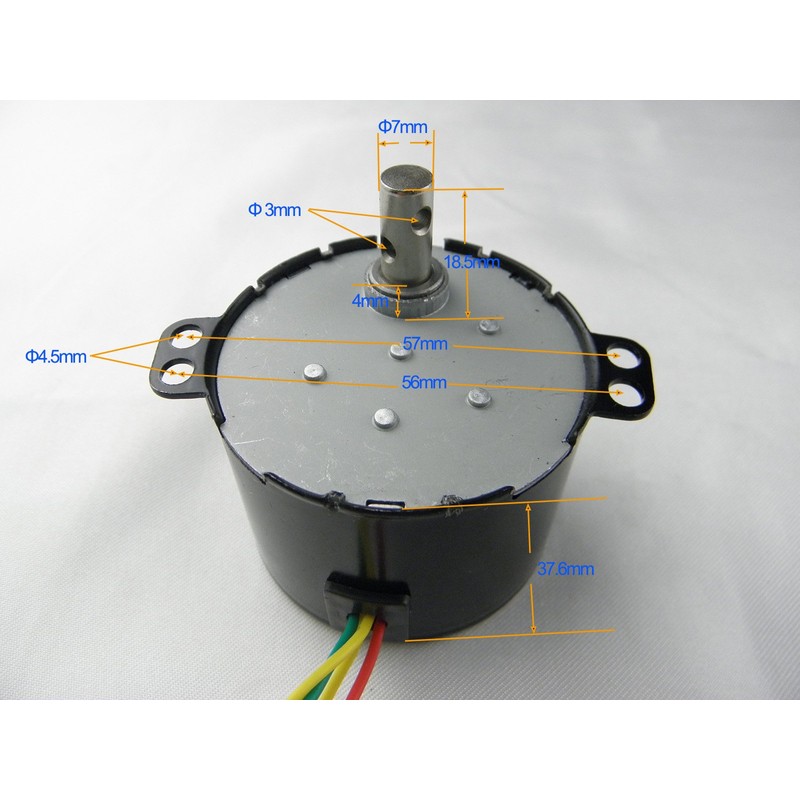 AC Motor 220V 50KTYZ 20RPM Synchronous Motor Geared 6W Torque