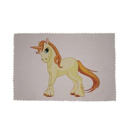 U24 Brillenputztuch Einhorn 5 weiß Fahne Flagge Glasreinigungstuch Microfasertuch