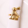 CENPEK 6pcs Easter Bunny Napkin Rings Rabbit Napkin Ring Holders