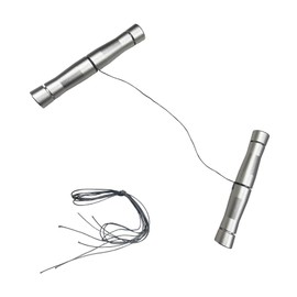 SHMZK Emblem Removal Tool, Aluminum Alloy Car Surface Logo Plate Line Remover Tool with Replacement PE Cables, Line Remover for Easily Remove Vehicle Logos Badges, Car Accessories