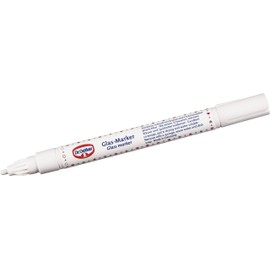 Dr. Oetker Glasmarker, Kunststoff, weiß/rot, 13 x 1,2 x 1,2 cm