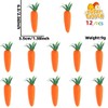 KUMSODE Pack of 12 Simulation Carrots Artificial Vegetables Home &