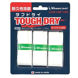 WINNINGSHOT Dry Grip Tape Tough Dry (Pack of 3) (White x Green Tape)