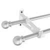 AddGrace 4 Pack Double Curtain Rod Brackets for Drapery Rod