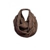 Anytime Scarf Women's Taupe Chunky Cable Knitted Infinity Loop Scarf