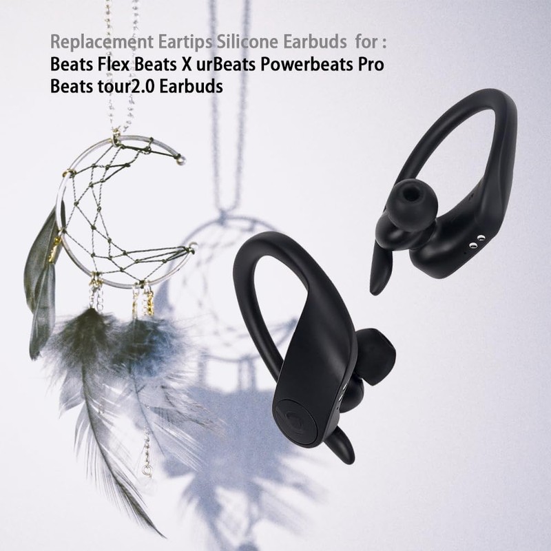 Replacement Eartips Compatible with Beats Flex/Beats X/urBeats/Powerbeats Pro/Beats tour2.0 Earbuds,