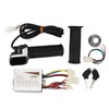 24V 500W Electric Bike Controller Throttle Grip with Square Screen