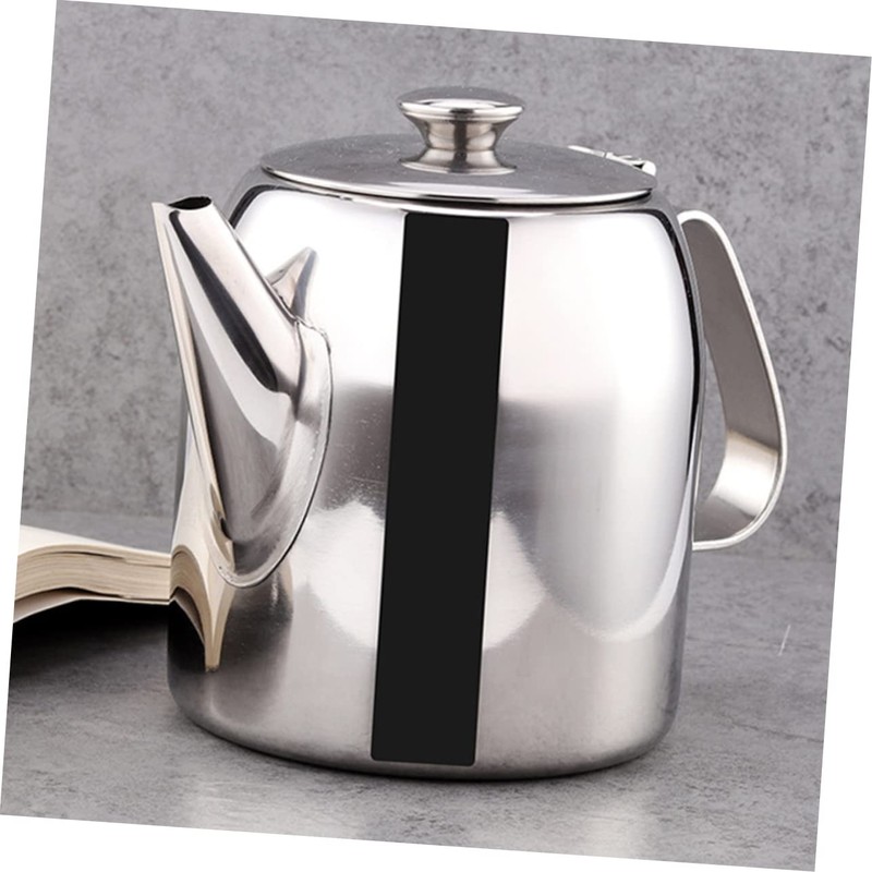 ABOOFAN Stainless Steel Teapot with Modern Design Kettle for Loose